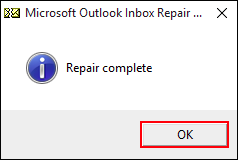 Click OK to complete the process